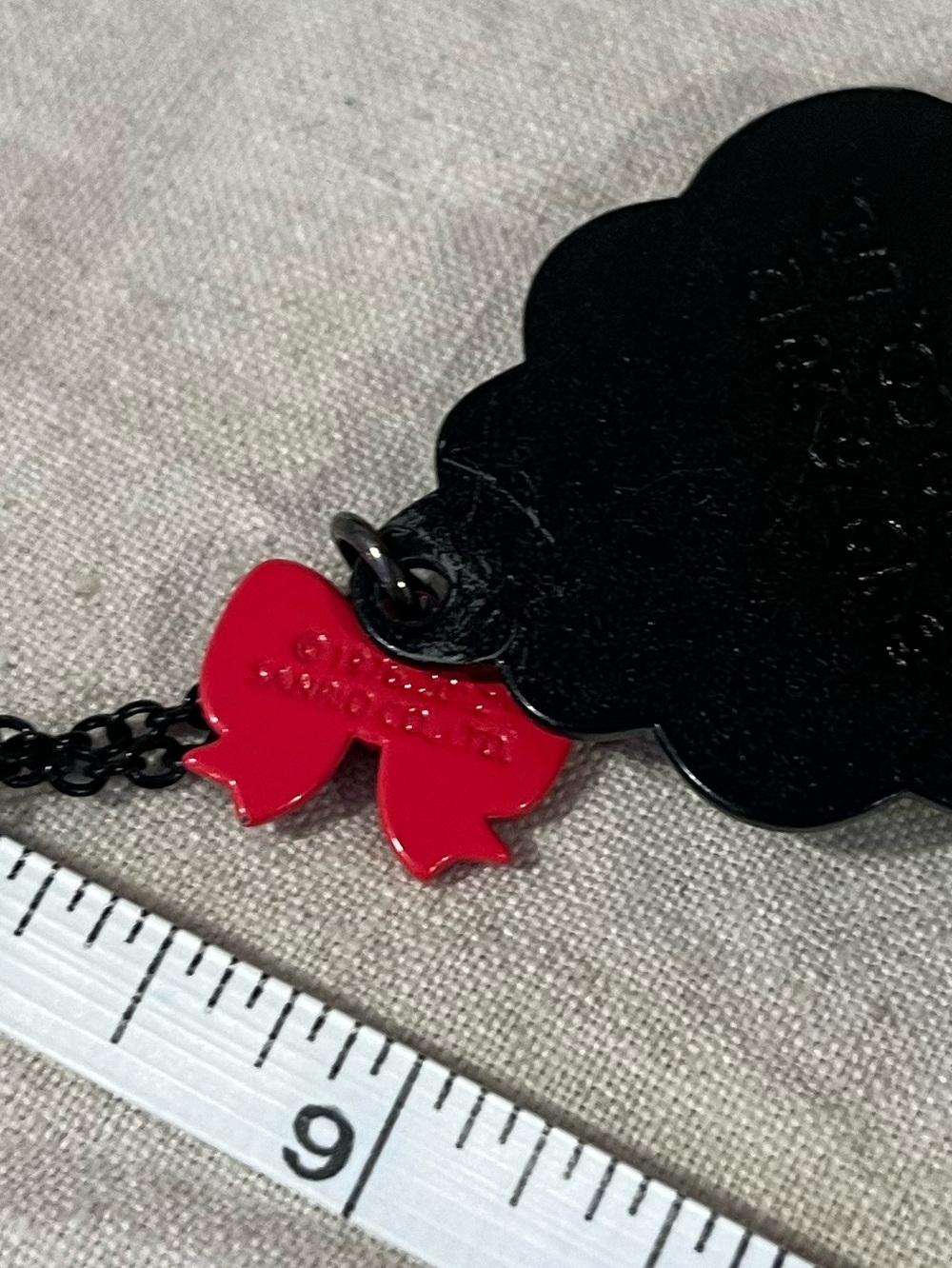 💎 2/$20 Bundle of 2 Sanrio Hello Kitty Layered Necklace Set - Black, Silver, Red - Picture 9 of 9